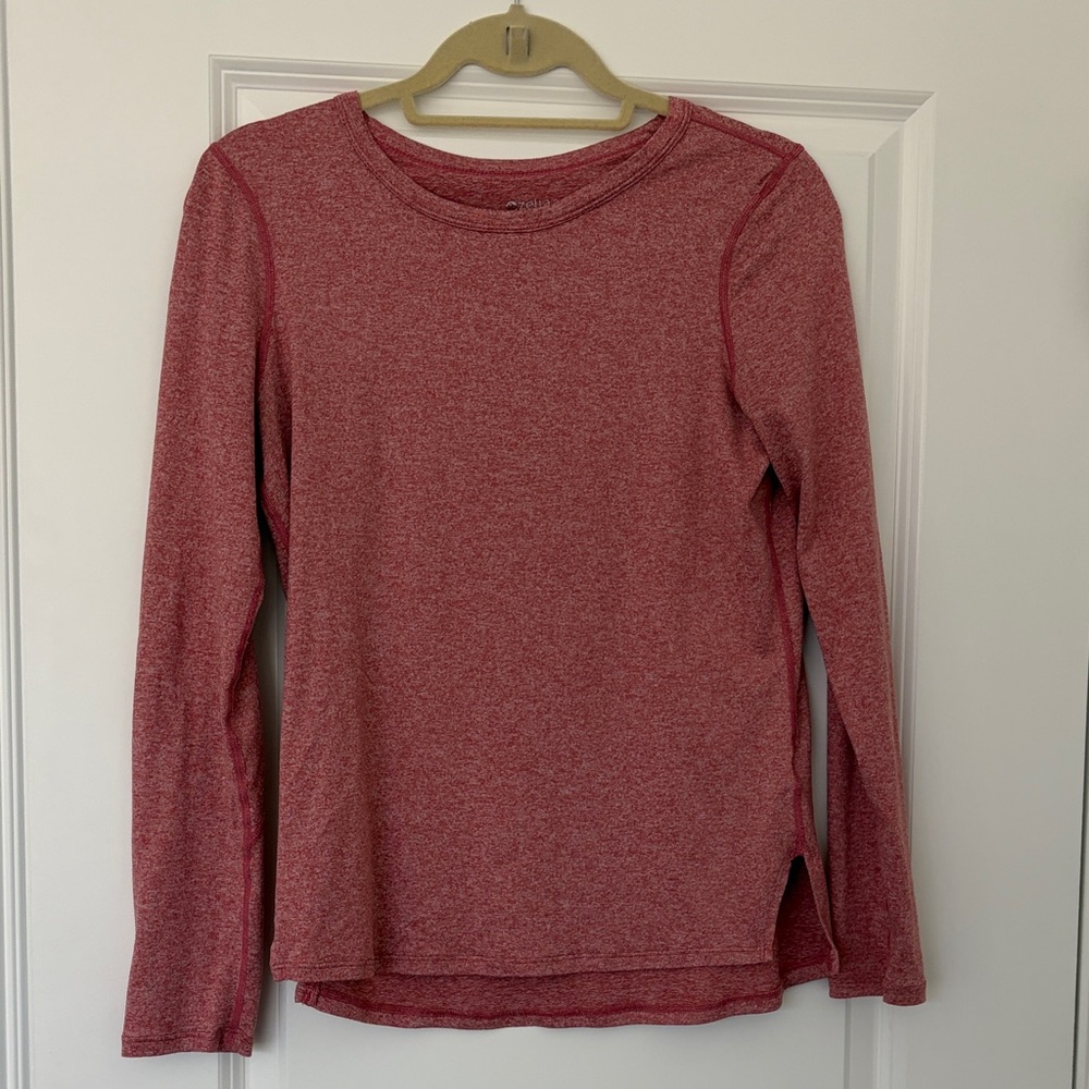 Zella Heathered Red/Pink Top